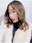 ボブディオリーブベージュ髪質改善縮毛矯正フェイスレイヤー
