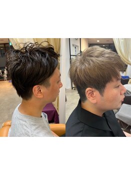 ≪マンツーマン施術≫落ち着いた空間で男性も通いやすい☆トレンドのメンズパーマやナチュラルスタイルも◎