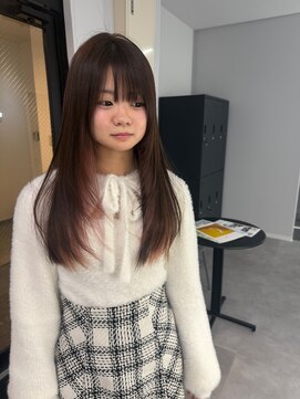 ナンバー 竪町(number+) 20代30代大人かわいいインナカラーピンクイヤリングカラー