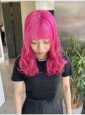 カラーバターで作るビビッドピンク♪