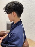 【センターパート/メンズショート/毛流れセンターパート】