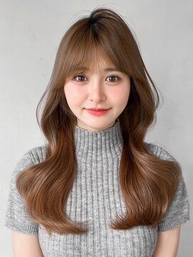 キリ 表参道(kyli) 艶感20代30代40代◎前髪デジタルパーマ斜めバングセミディ
