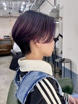 エシカ(ethica)&nbsp;【ethica_南船場】パープルアンブレラカラー×ハンサムショート
