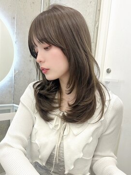 アリュウル 表参道(ALLURE) 大人可愛いレイヤーカット◆ワンカールミディアムハッシュカット