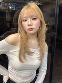 >>ハイレイヤー×流れる前髪・顔周りカット