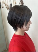 ハンサムショート/ショートヘア/切りっぱなし/博多駅