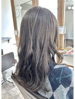 ハロヘアー(halo hair)&nbsp;カーキベージュミディ