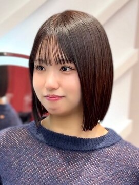 ロンドヴァリー 渋谷店(Lond vallee) 縮毛矯正で広がらずまとまるボブに!