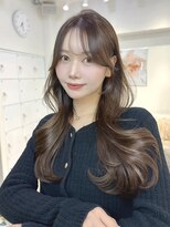 オニキス(ONYX)&nbsp;C59ブリーチなしマロンベージュ韓国レイヤーカット