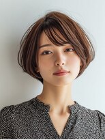 ロディーナコク 大口 新子安(rodina.coc)&nbsp;着物ヘア/大人ガーリー/ダークアッシュ/似合わせカット/大口子安