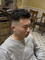 グルーマーズトウキョウ(GROOMER/S TOKYO)&nbsp;men's/メンズ/リバースセンターパート/ニュアンスパーマ/神保町