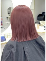 ワンズ リー 上大岡店(One's ly)&nbsp;イメチェンピンクベージュ アンブレラカラー前髪