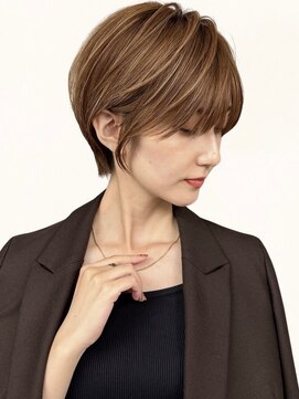 ゴカン バイ ジル ブラン 名古屋(Gokan by JIL BLAN) ハイライトバレイヤージュダブルカラーショートカット30代40代
