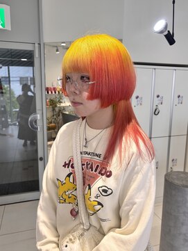 ステラ ヘア デザイン サロン(STELLA hair design salon) パキッとカラーのルーツカラー 【由比藤】