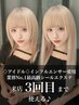 【最高級スーパーレミー毛】カラー+シールエクステ+カット￥30000→￥21500