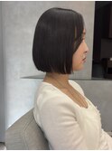 ボブ/縮毛矯正/グレージュ/北千住