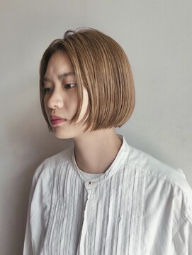 ドットプラス リム(Dot+LIM) （stylist曽我）ベージュのハイライトボブ