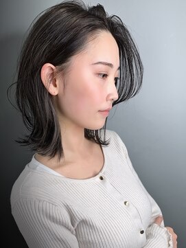 ラウンジ モリオ イケブクロ(Lounge MORIO Ikebukuro) 【morio】綺麗でかっこよくて色っぽい黒髪ミディアムウルフ♪