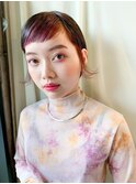 【佐藤】インナーカラー×オン眉ショート