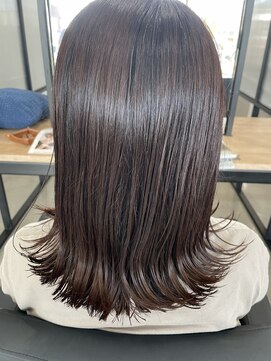 フープヘアー(HOOP.HAIR) 艶髪外ハネスタイル