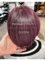 クラッチバイシオンアグリゲイト(CLUTCH by Zi-on aggregate)&nbsp;ボルドーカラー×マッシュショート