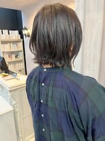 キャアリー(Caary)&nbsp;福山人気caaryレイヤーボブ外ハネアレンジくびれ巻き大人愛され