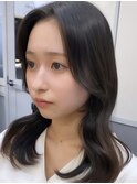 韓国レイヤー/韓国風/ボブ/髪質改善/黒髪/ブリーチなし〔池袋〕