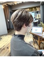 ヘアアンドメイク エジェリ(hair&make egerie)&nbsp;シークレットハイライト・ミントグレージュ・ハンサムショート