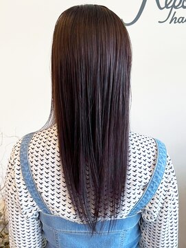 レポヘアー(Repos hair) 20代30代40代髪質改善カラーショコラアッシュストレート透明感