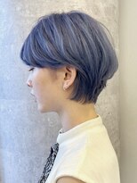 ルーブ トウキョウ(Loob. TOKYO)&nbsp;ショートヘアハイトーンオレンジベージュブルーシルバーアッシュ