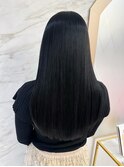 髪質改善縮毛矯正×ブルーブラック