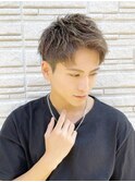 【Hale】ダークアッシュニュアンスパーマN673スパイキーショート