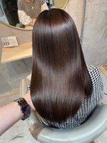 クー  戸越銀座(QOO)&nbsp;美髪のススメ髪質改善切りっぱなしボブピンクブラウン