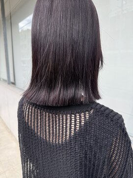 フーコー 下関店(fuhcoh) ラベンダーカラー 秋カラー 暗髪 下関美容室