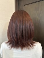 ロア ミオ 仙台駅前(Loa mio)&nbsp;ツヤ感アップピンク系ミディアムレイヤースタイル