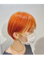 サロンドジョー(salon de joe) ケアブリーチダブルカラーインナーカラーショートボブレイヤー