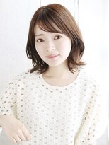 ヘアメイク ナル(hair make nalu)&nbsp;透け感バングのエギョモリスタイル