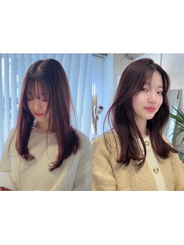 レイヤーカットや顔周りデザイン等の繊細なカット技術で,あなたの魅力を最大限に引き出すstyleに[髪質改善]