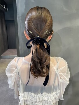 クレオヘアフィーカ(CLEO hair fika) ミディアム　タイトニュアンスアレンジ