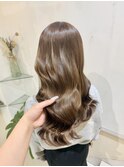 【ブリーチなしベージュカラー♪】池袋　髪質改善