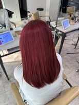 プライズ 所沢プロぺ通り店(prize)&nbsp;ビビットレッド小顔レイヤーケアブリーチ韓国風所沢