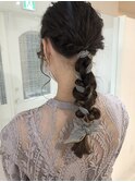 【ヘアアレンジ】髪下ろしリボン♪