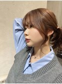 結んでも割れない顔周りカット