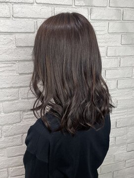 レーベン(Leben) #セミロングレイヤー #ダークチョコレートブラウン#透明感カラー