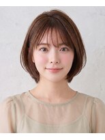 ヘアーズ ベリー 下大利店(hairs BERRY) 大人可愛い丸みボブ×髪質改善トリートメント×艶感白髪ぼかし