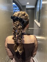 プランツヘアー 高宮店(Plants hair)&nbsp;リボン×ツイン編みおろし