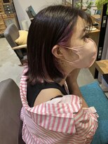 コクウ(cocu) ピンクインナーカラーで可愛いさアップ