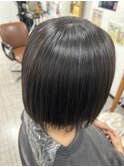 大人ボブ×髪質改善ストレート