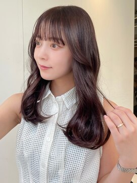 エヌアイ オモテサンドウ(ni omotesando) 大人かわいい◇暗め透明感ラベンダーグレージュ顔周りレイヤー