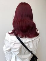 ロックス バイ マグ 松本(rocks BY MAG)&nbsp;ブリーチ◎ワインレッドボルドーカラーカシスレッド韓国風ヘア